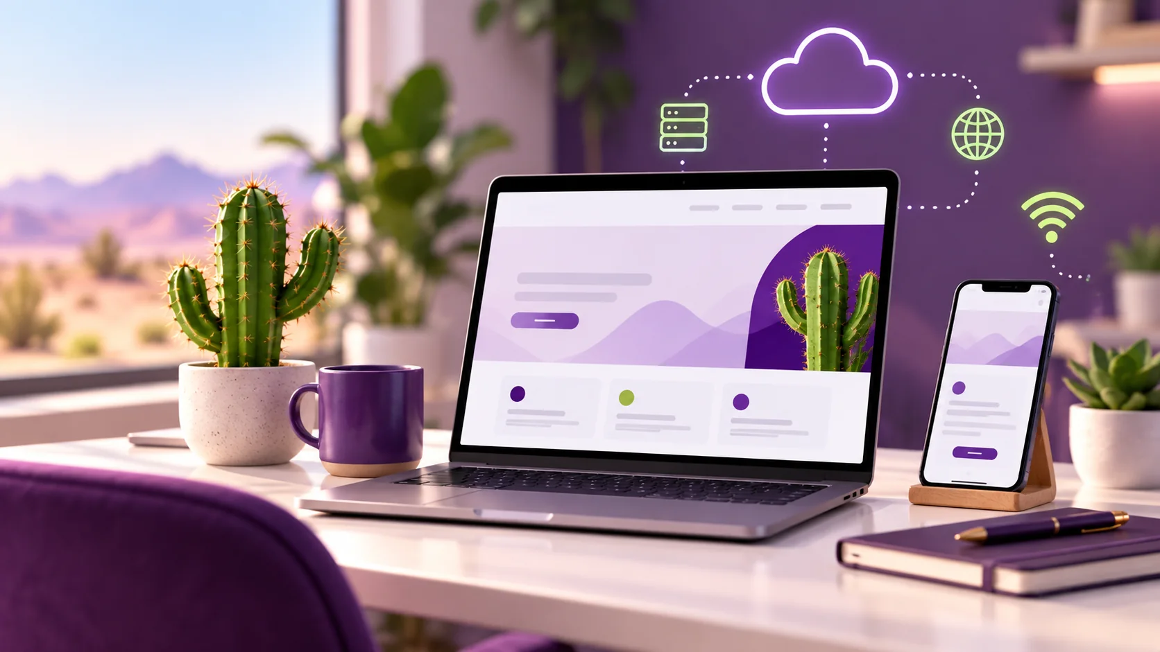 Website hosting and connected cloud services
