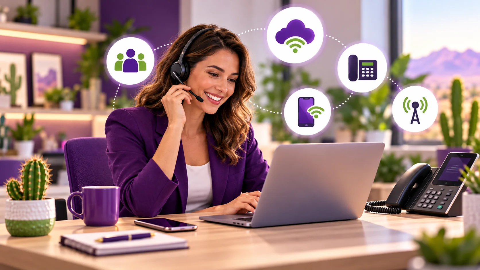 Modern VoIP business phone system